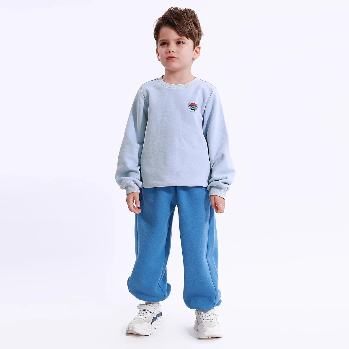 Blue Casual Printed Sweatshirt for Boys Image