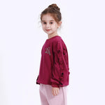 Casual Embroidery Sweatshirt for Girls Image