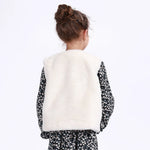 Casual Solid Waistcoat for Girls Image