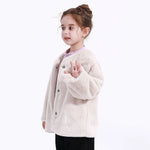 Casual Solid Jacket for Girls Image