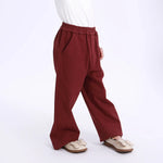 Casual Plain Pants for Girls Image