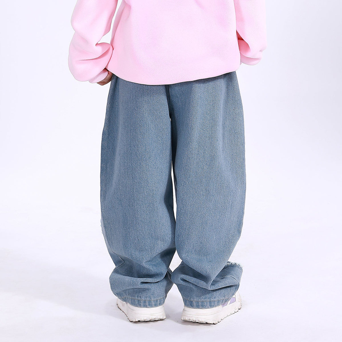 Casual Washed Jeans Pants for Girls Image