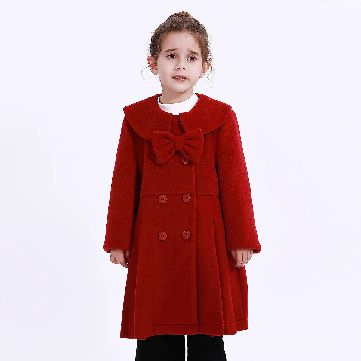 Casual Plain Jacket for Girls Image