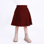 Casual Plain Skirt for Girls Image