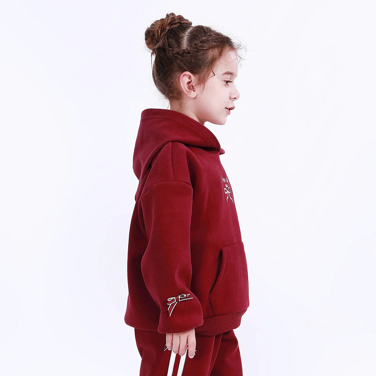 Casual Embroidery Hoodie for Girls Image