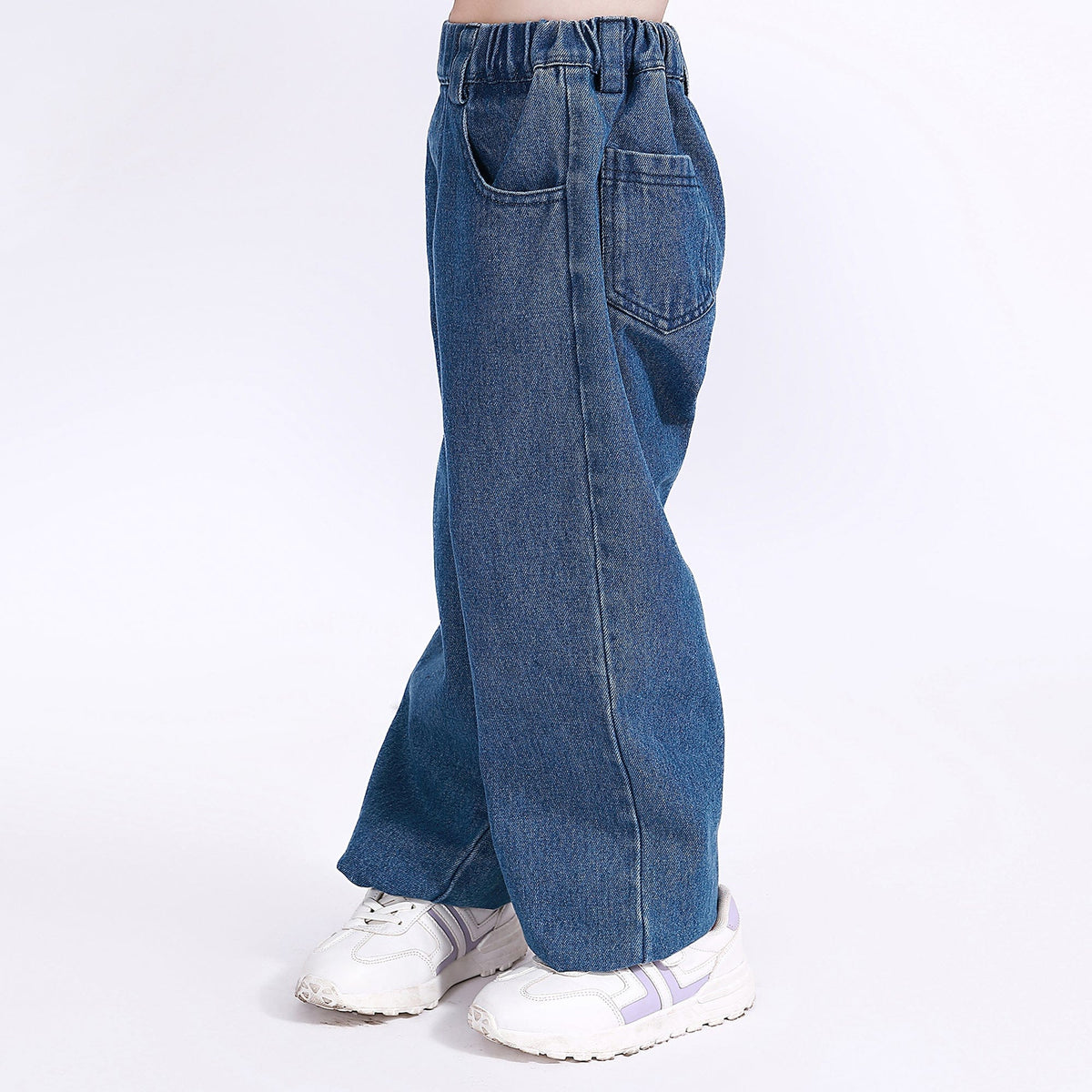 Casual Washed Jeans Pants for Girls Image