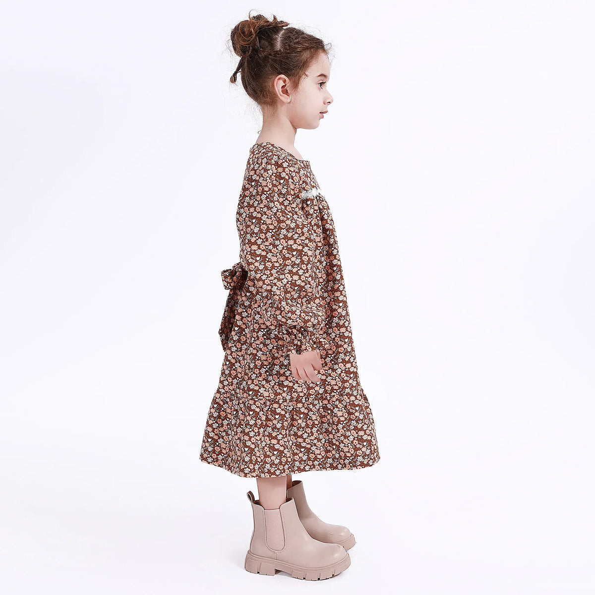 Casual Floral Dress for Girls Image