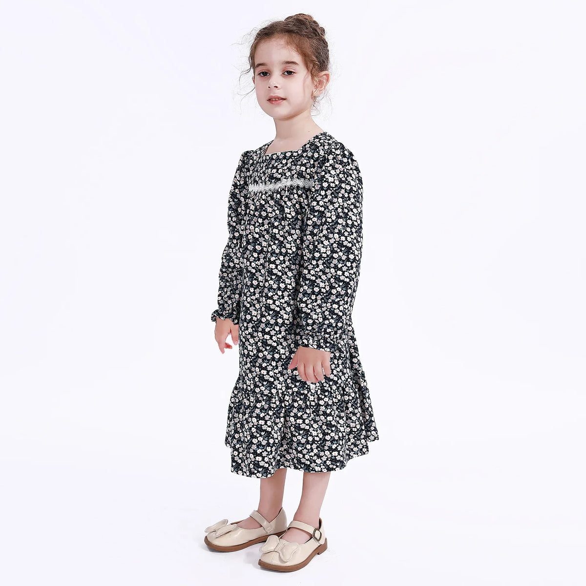 Casual Floral Dress for Girls Image