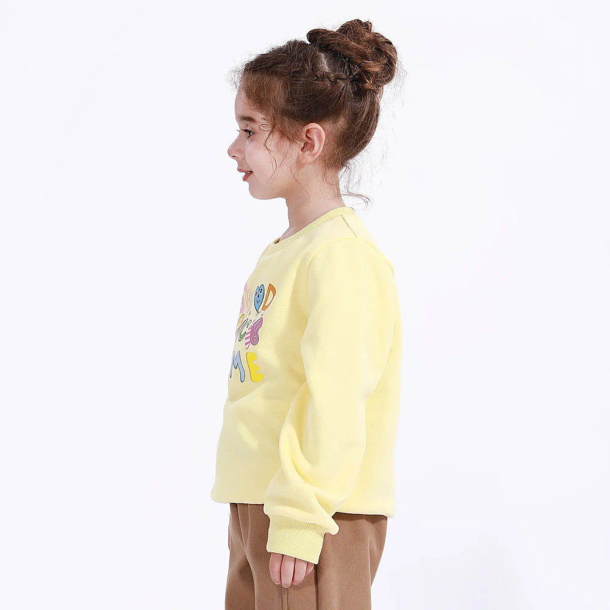 Casual Printed Sweatshirt for Girls Image