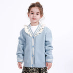 Casual Jacquard Jacket for Girls Image