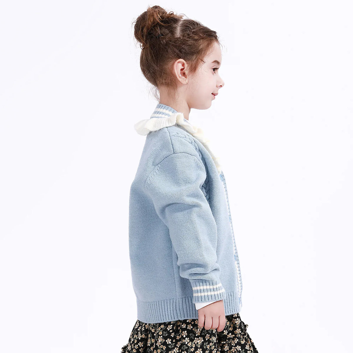 Casual Jacquard Jacket for Girls Image