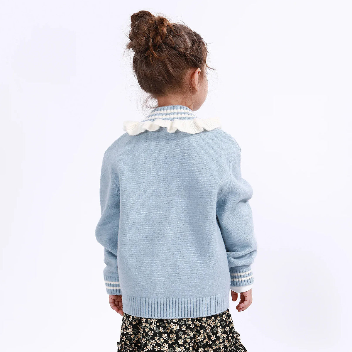 Casual Jacquard Jacket for Girls Image