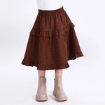 Casual Plain Skirt for Girls Image