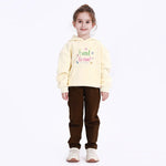 Coffee Casual Plain Pants for Girls Image