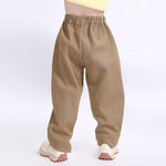 Casual Plain Pants for Girls Image