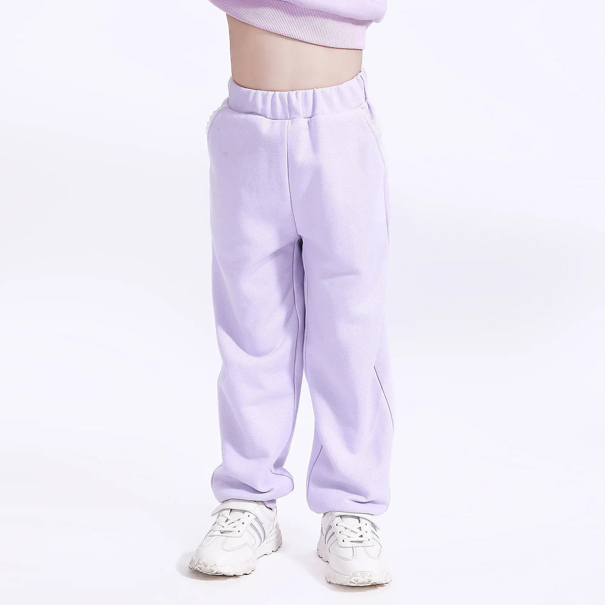 Casual Plain Pants for Girls Image