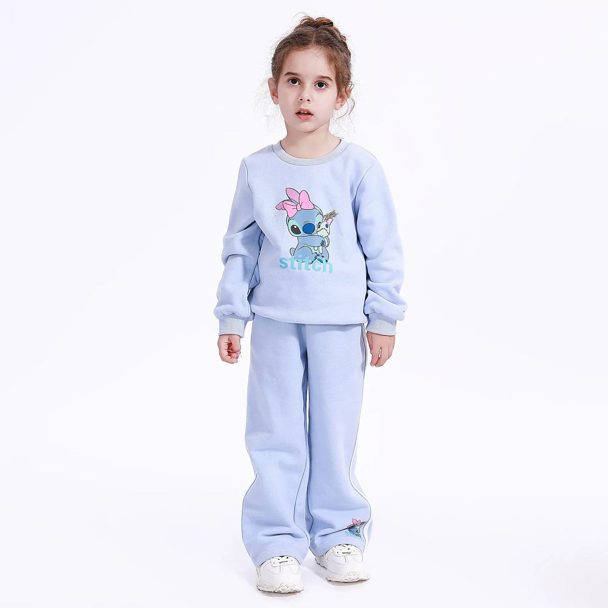 Blue Casual Printed Sweatshirt for Girls Image