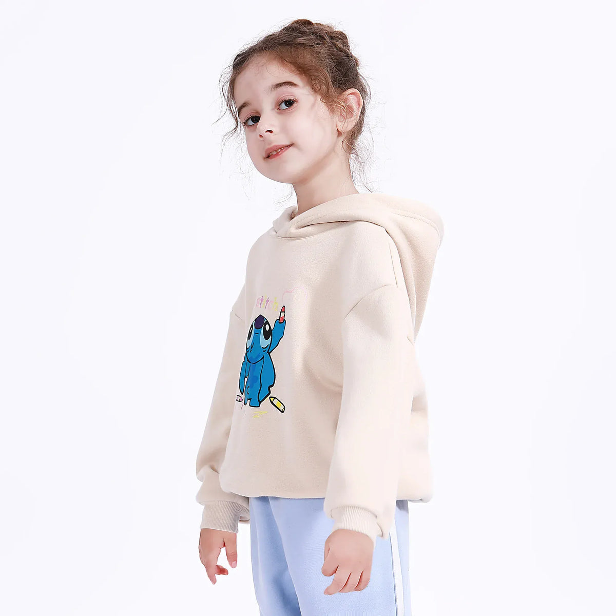 Casual Printed Hoodie for Girls Image