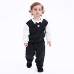 Navy Casual Color-Blocked Sweatshirt for Baby boy Image