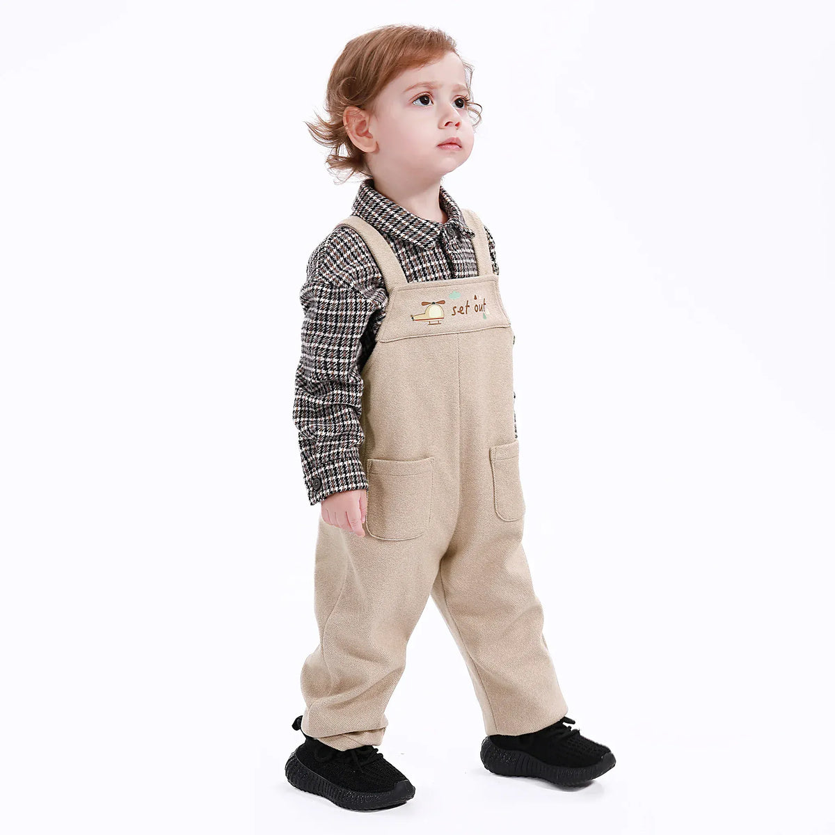 Casual Printed Overalls for Baby boy Image