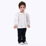 White Casual Printed Shirt for Baby girl Image