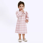 Pink Casual Checked Dress for Baby girl Image