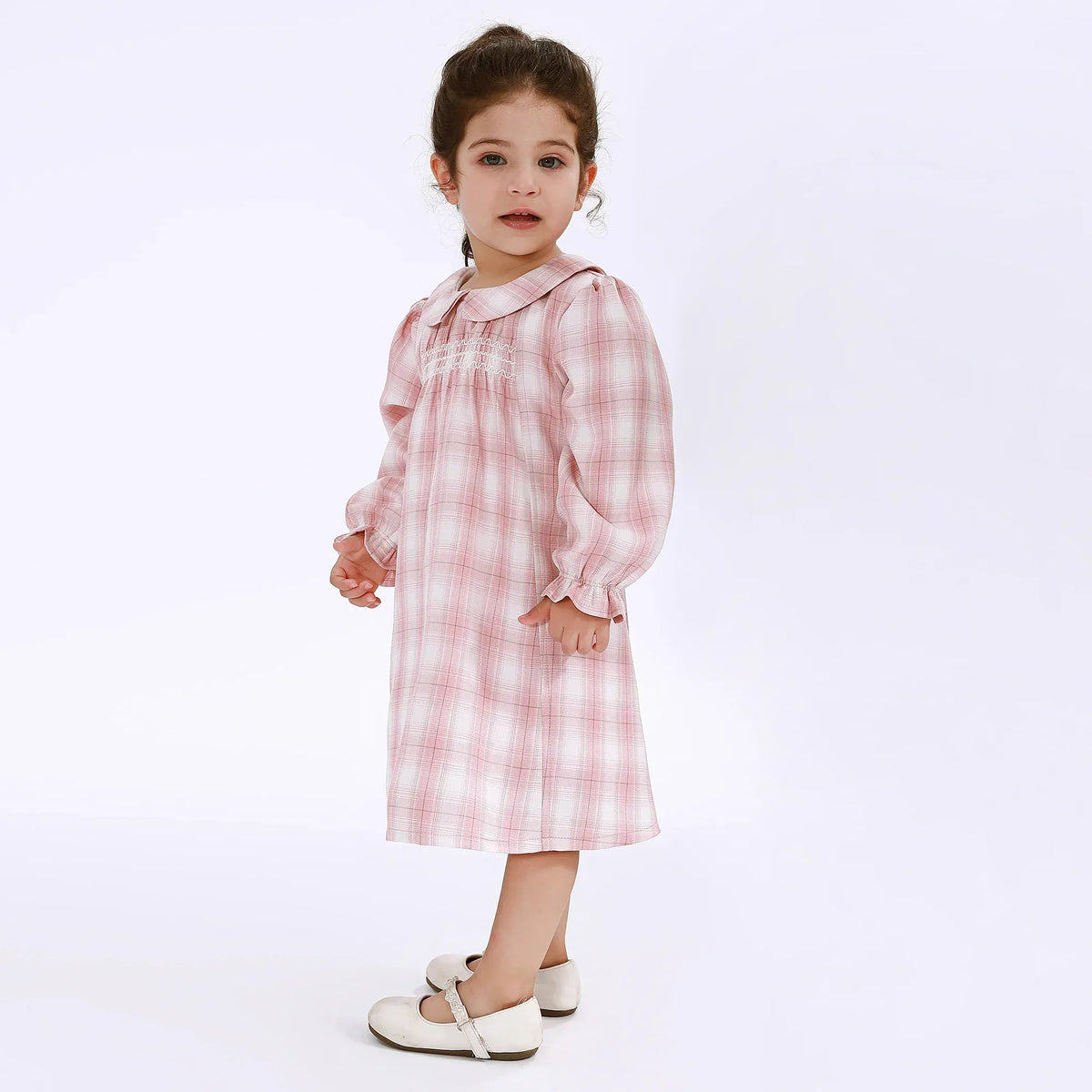 Casual Checked Dress for Baby girl Image