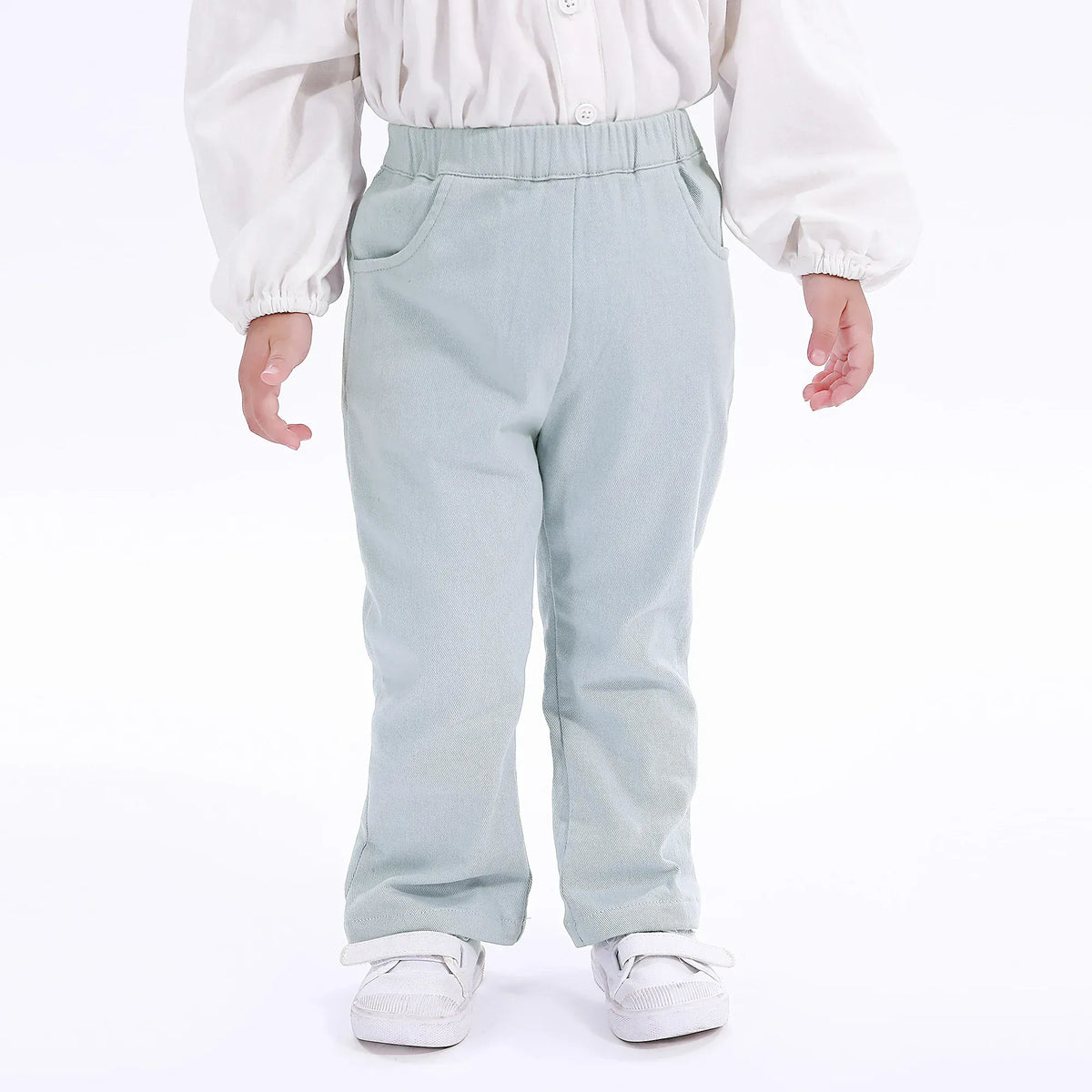 Casual Plain Pants for Baby girl Image