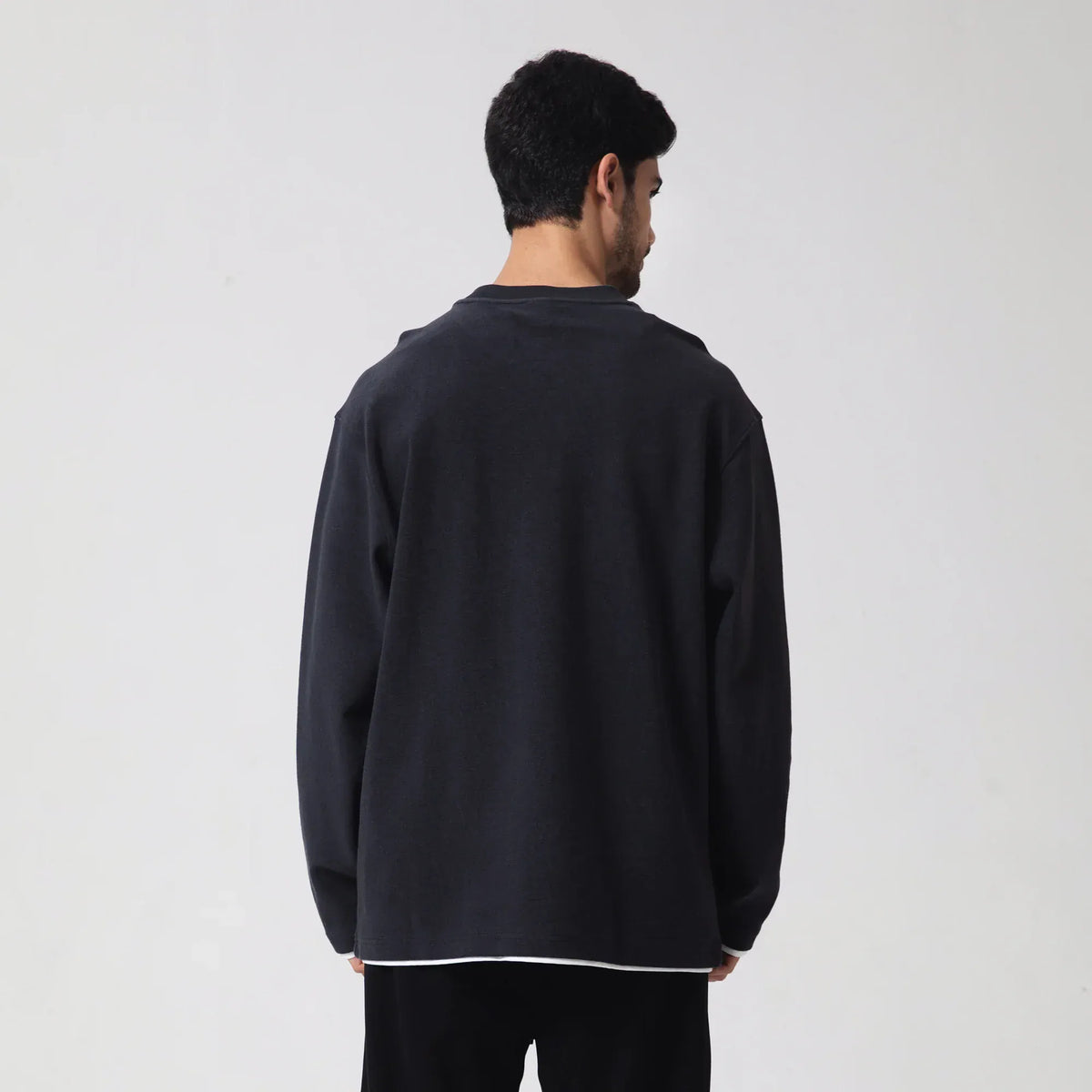 Casual Plain Sweatshirt for Men Image