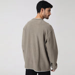 Casual Plain Sweatshirt for Men Image