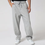 Grey Casual Solid Pants for Men Image