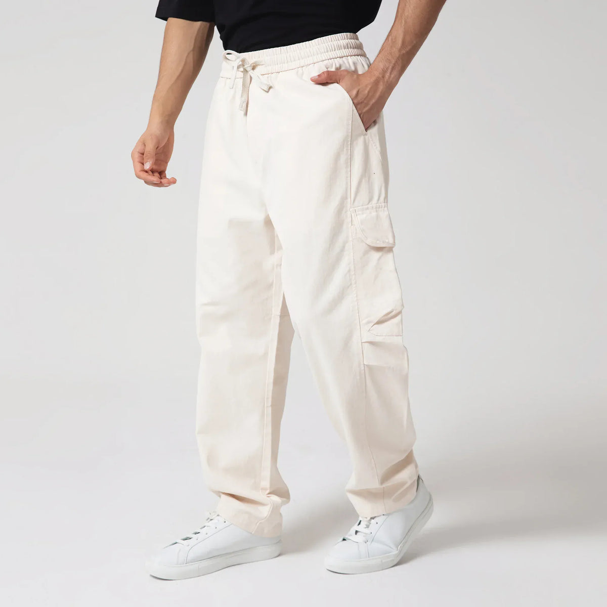 Casual Plain Pants for Men Image