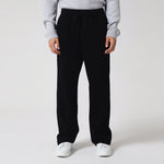 Black Casual Plain Pants for Men Image