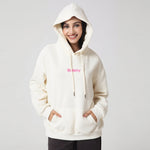 Beige Casual Embroidery Hoodie for Women Image