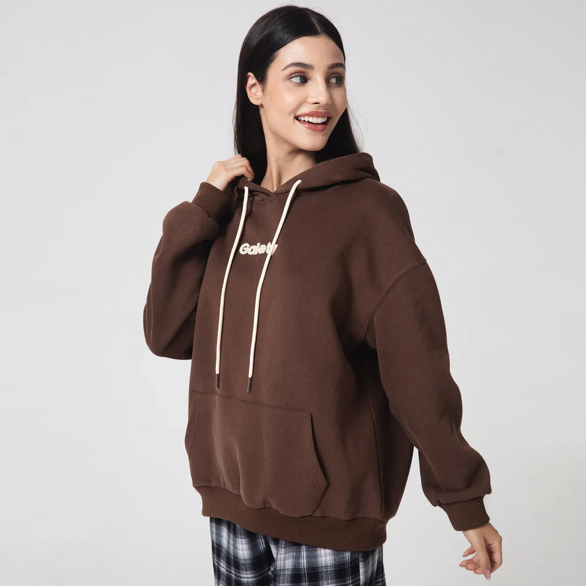 Casual Embroidery Hoodie for Women Image
