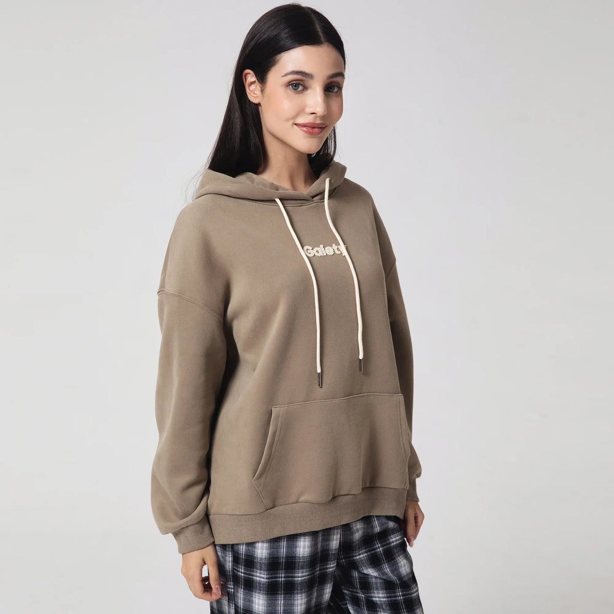Casual Embroidery Hoodie for Women Image