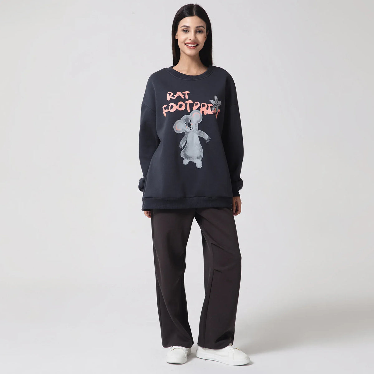 Casual Printed Sweatshirt for Women Image