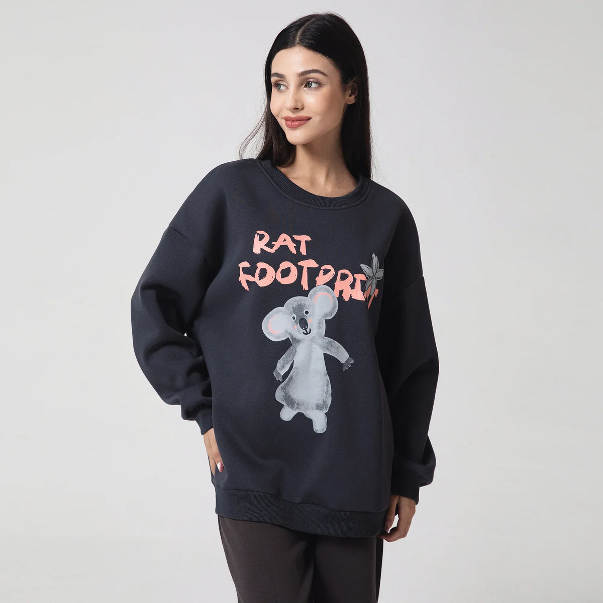 Casual Printed Sweatshirt for Women Image
