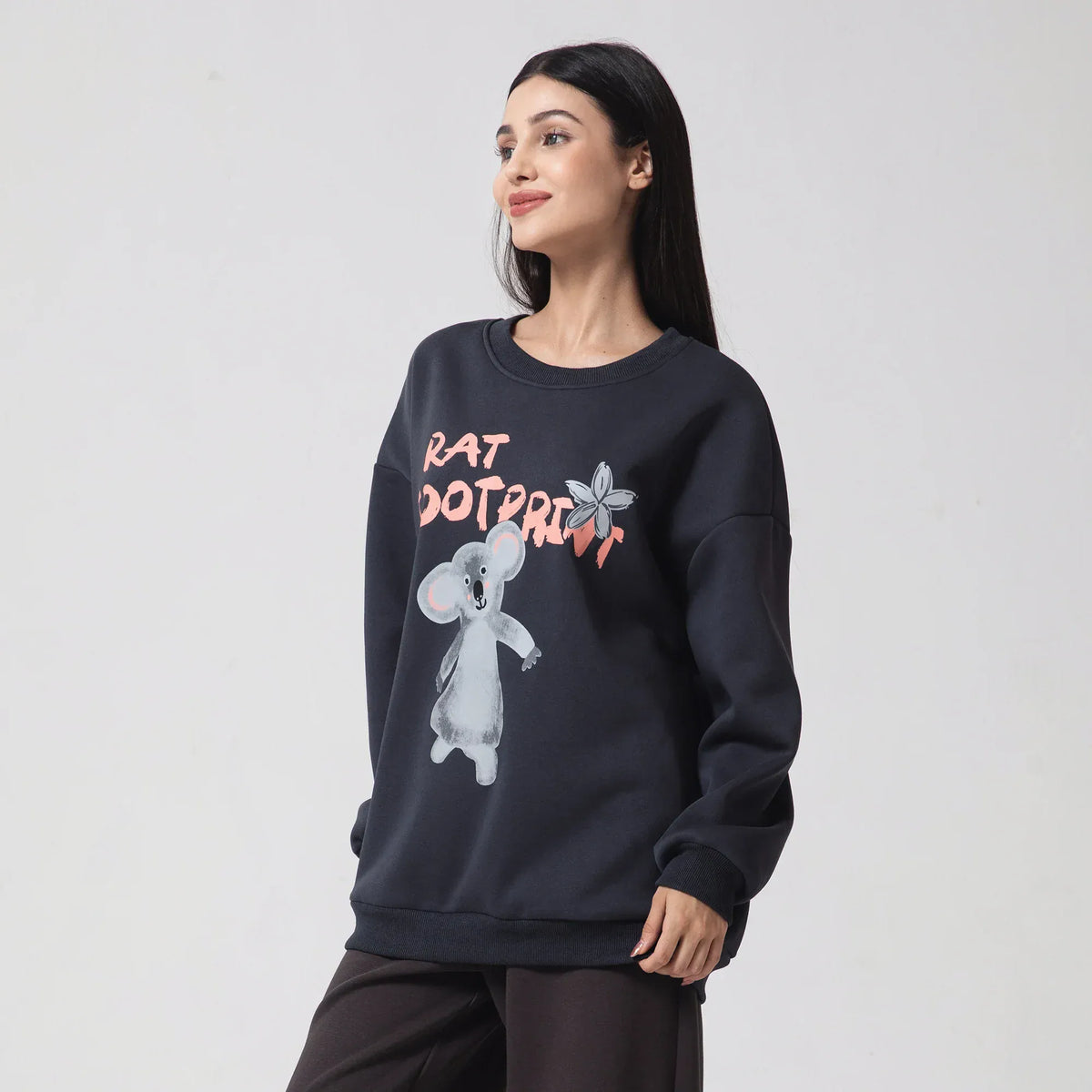 Casual Printed Sweatshirt for Women Image