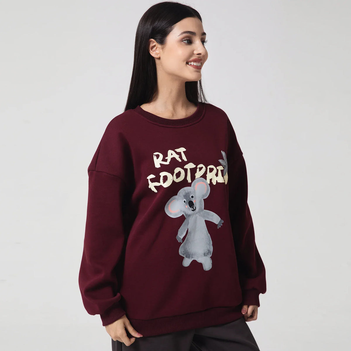 Casual Printed Sweatshirt for Women Image