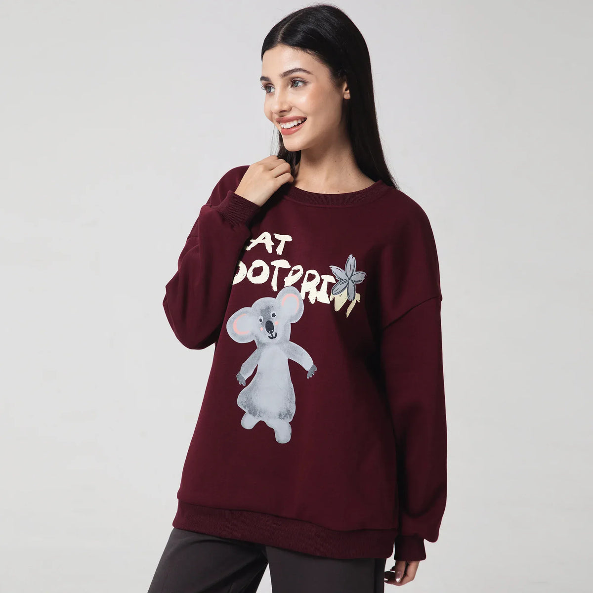 Casual Printed Sweatshirt for Women Image