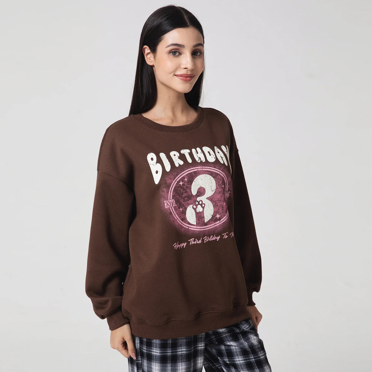 Casual Printed Sweatshirt for Women Image