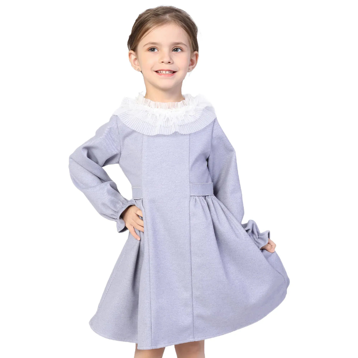 Solid Formal Dress for Girls Image