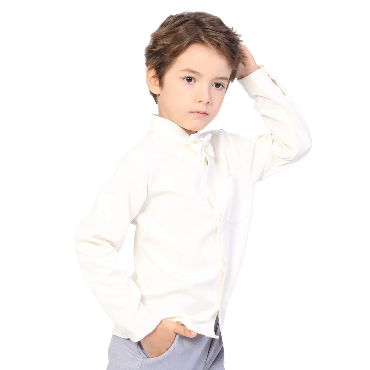 Plain Formal Shirt for Boys Image