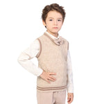 Jacquard Formal Waistcoat for Boys Image