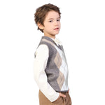 Checked Formal Waistcoat for Boys Image