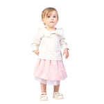 Beige Laced Formal Blouse for Baby girl Image