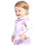 Checked Formal Waistcoat for Baby girl Image