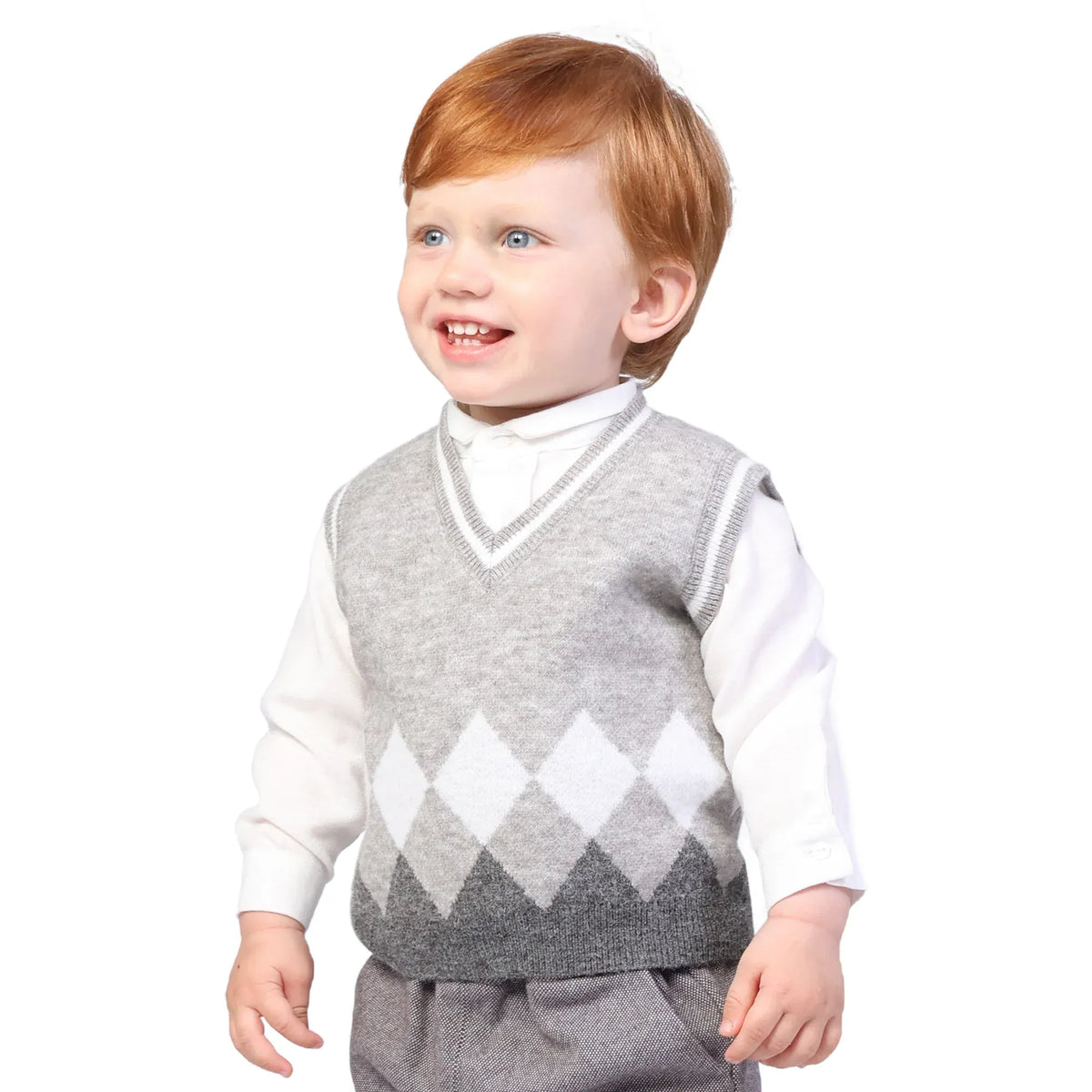 Color-Blocked Formal Waistcoat for Baby boy Image