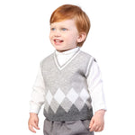 Color-Blocked Formal Waistcoat for Baby boy Image